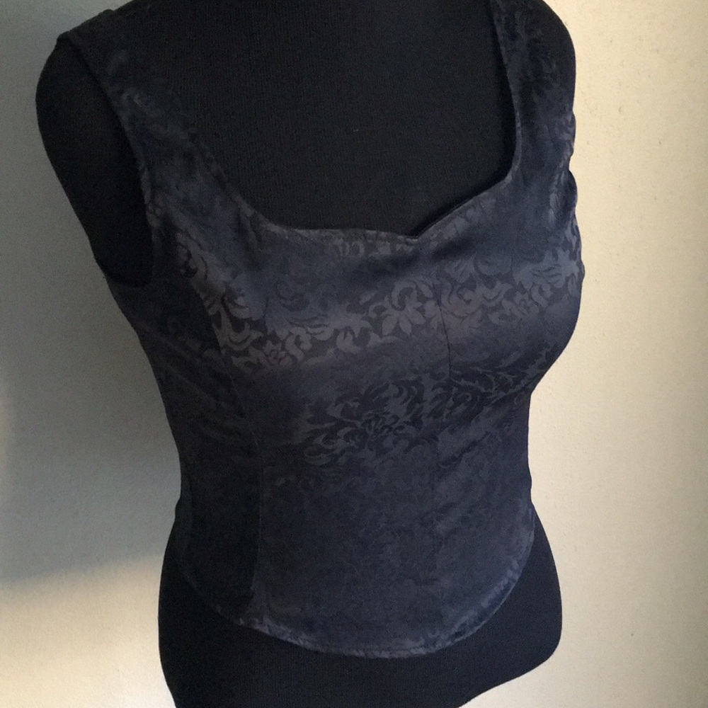 Sexy black corset top